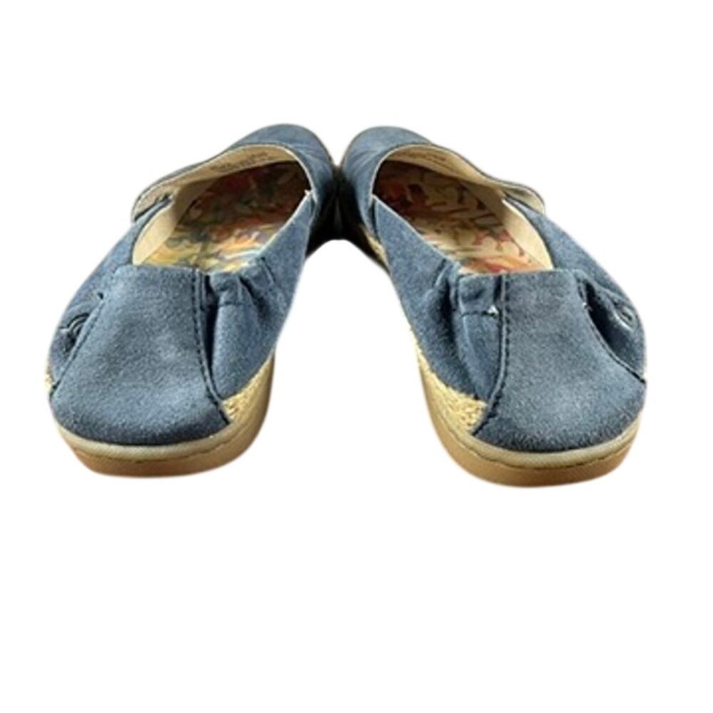 Born Castries Women's Blue Suede Espadrille Slip On Flats Shoes 6M - Picture 4 of 11